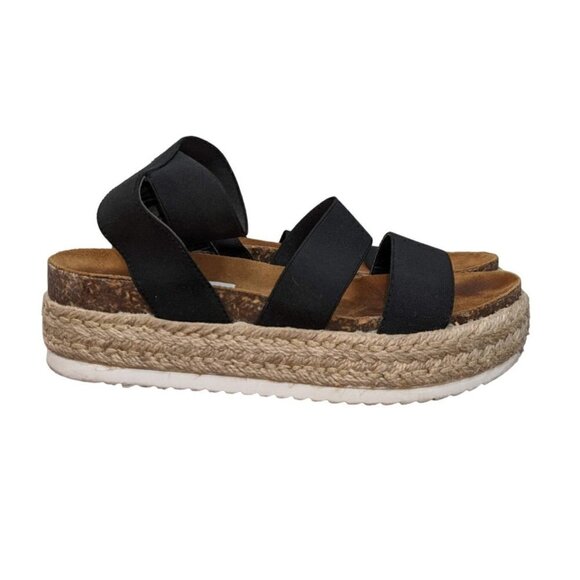 Steve Madden Sandal Kimmie Black Women's Size 9M - Picture 1 of 7